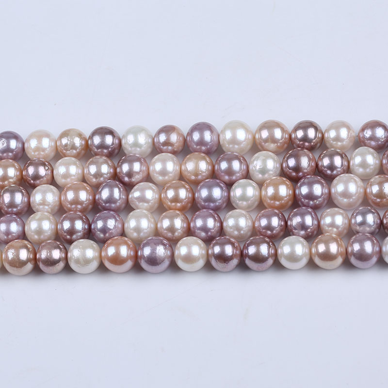 11 14mm Enhanced Multi Color Edison Pearl Strand For Jewelry From China