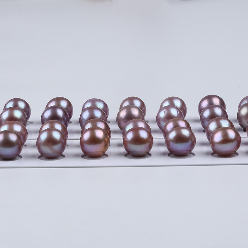 14-15mm Big Size Purple Freshwater Edison Pearl Pair for Earrings