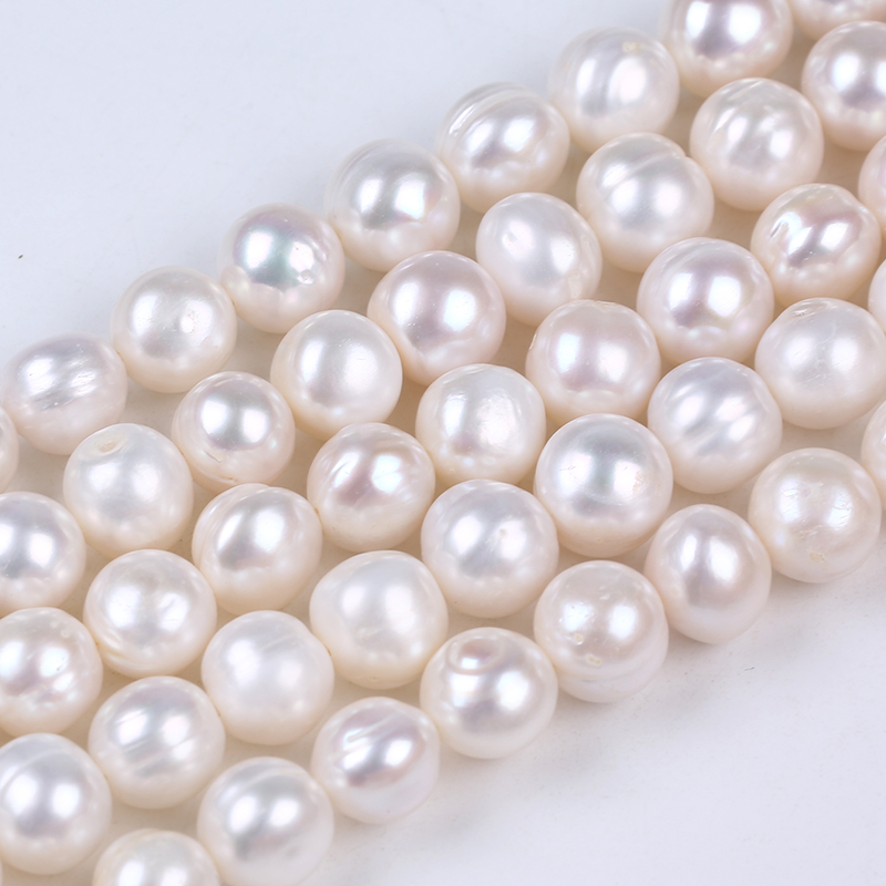 10-11mm 1.2mm Big Hole Size Potato Pearl for Jewelry Design
