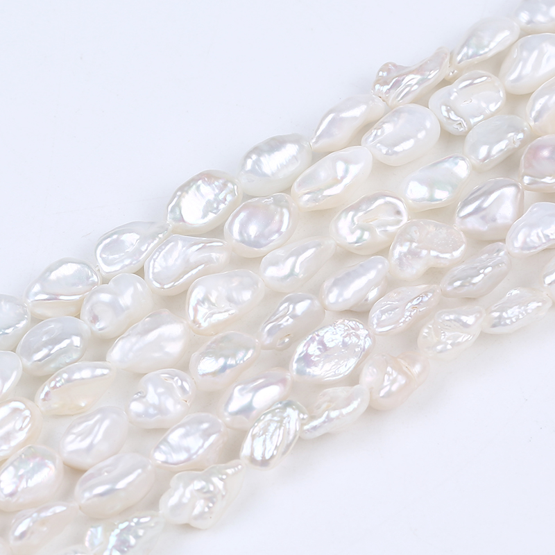 6-7mm Twist Type Straight Drilled Keshi Pearl for Charing Necklace