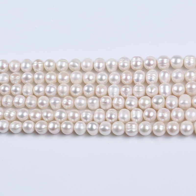 9-10mm Natural Real Fresh Water Potato Pearl for Jewelry