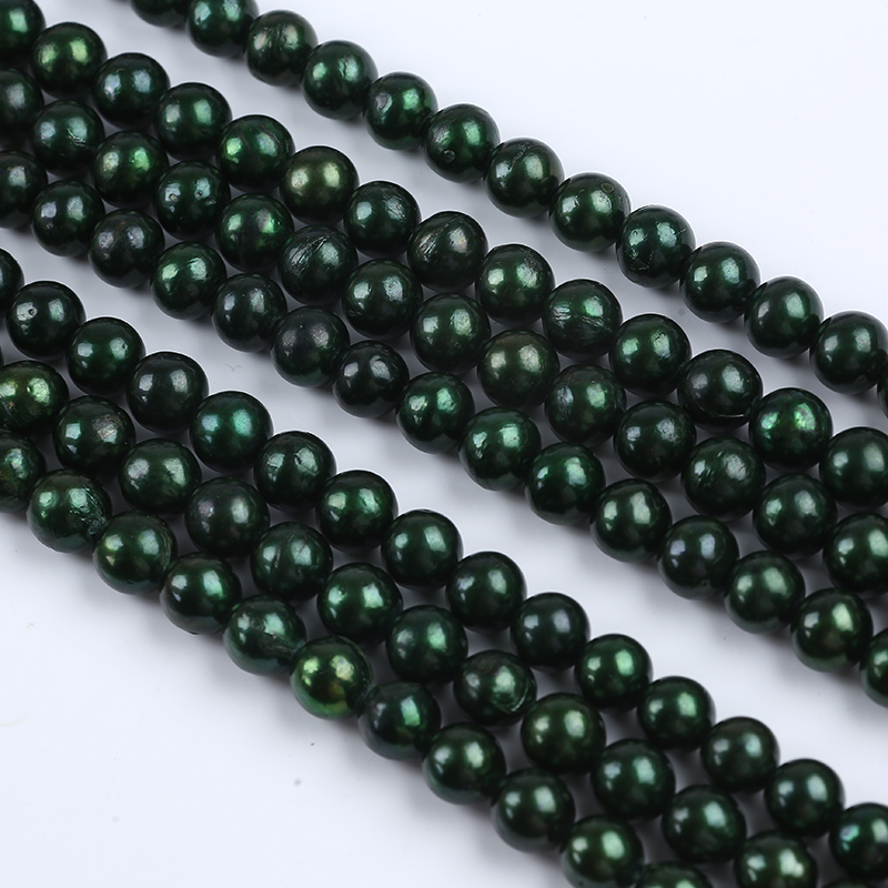 9-11mm Green Color Edison Freshwater Pearls for Necklace