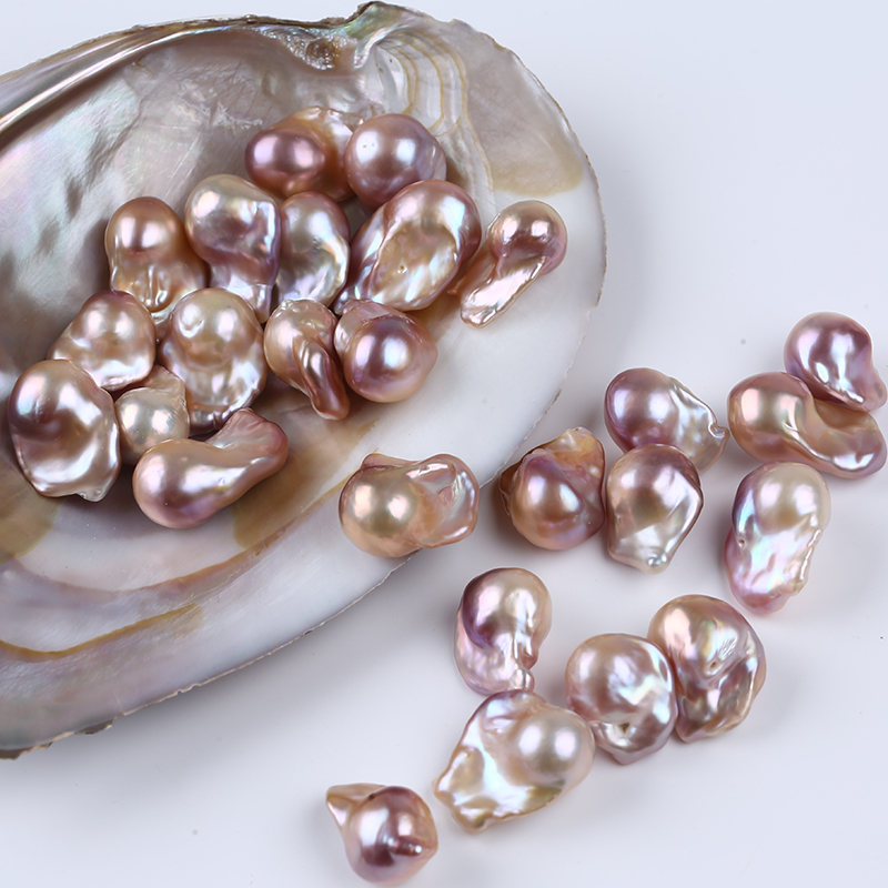 Natural Purple Color Baroque Pearl Loose Bead Wholesale