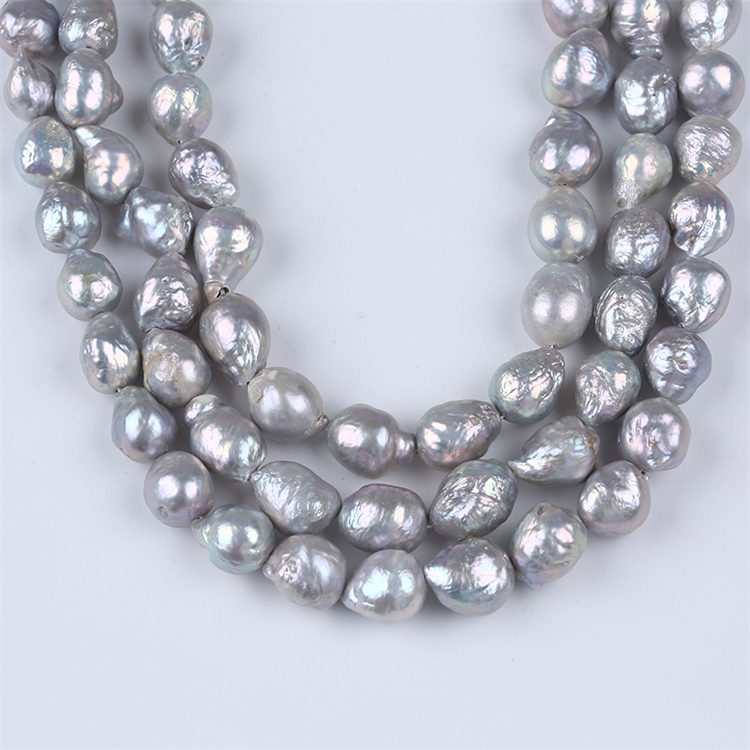 Pearl Factory Wholesale 10-13mm Grey Color Edison Pearl