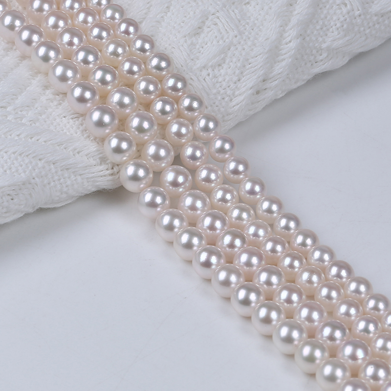 Nice Quality 5A Akoya Sea Water Pearl Strand For Elegant Necklace