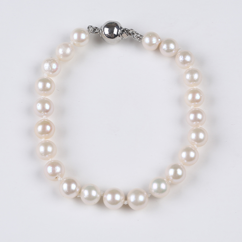 Classic Natural White Color Round Pearl Jewelry Set for Mom