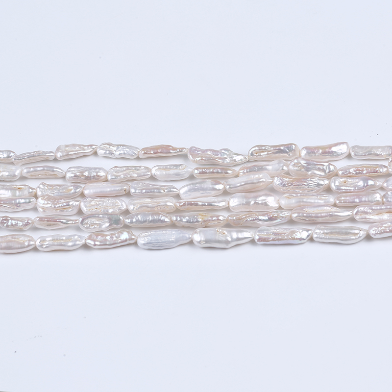 Hot Selling Irregular Shape Straight Drilled Biwa Pearl for Jewelry 