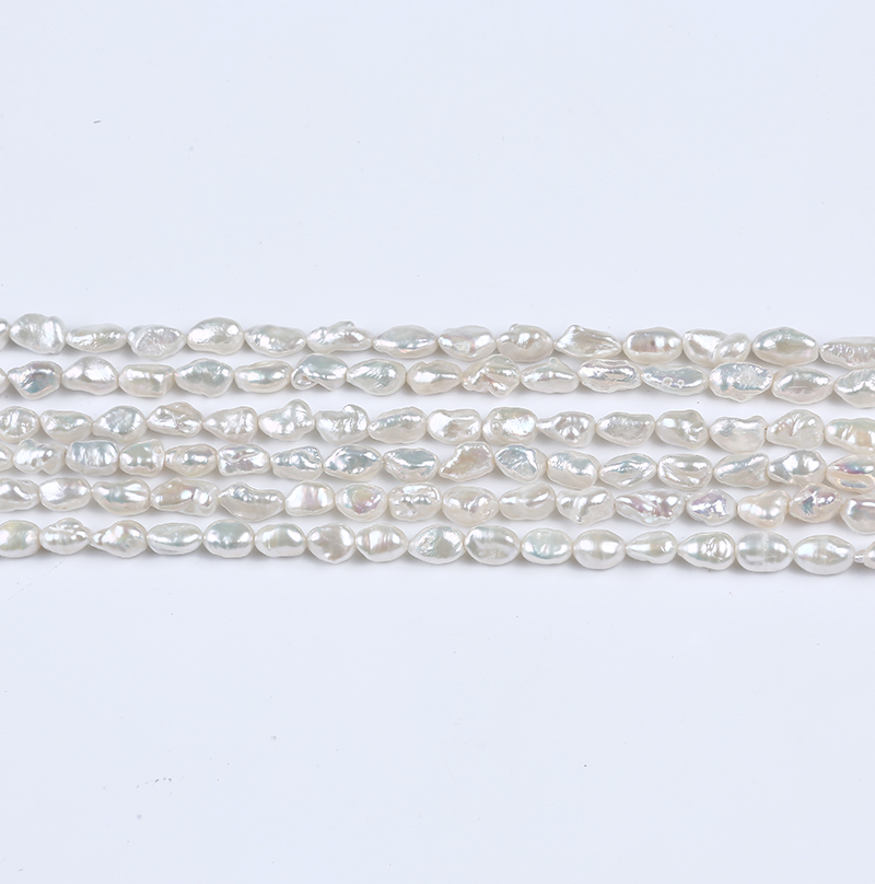 6-7mm Genuine Cultured Freshwater Keshi Pearl for Jewelry Making