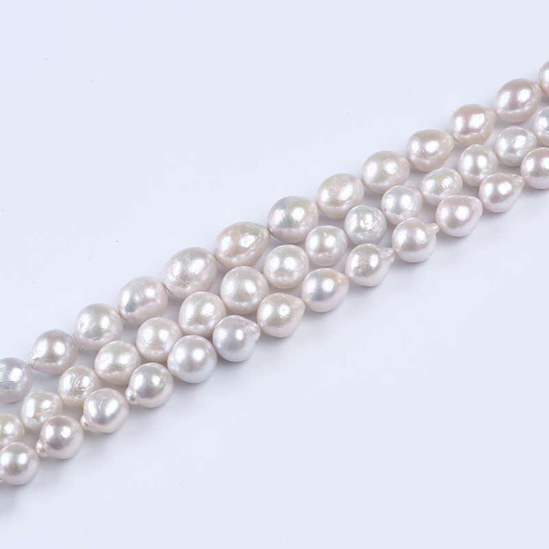 Natural Cultured Freshwater White Color Edison Pearl for Necklace