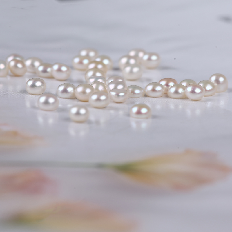 China Pearl Supply 3-3.5mm No Hole Freshwater Button Pearl