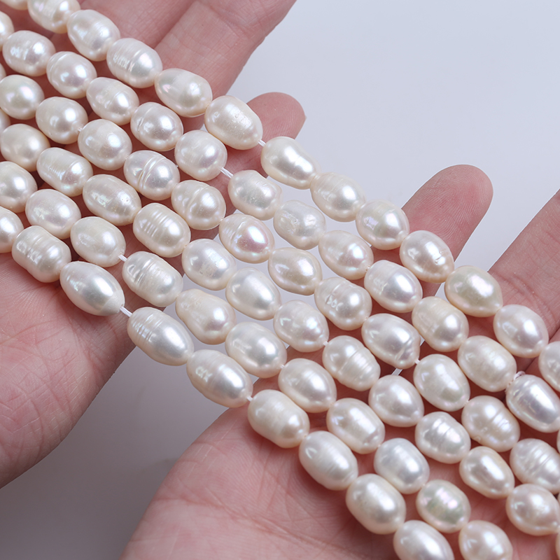 Factory Wholesale Genuine Freshwater Rice Pearl for Jewelry Making