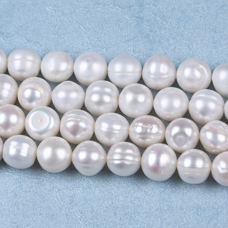 10-11mm 1.2mm Big Hole Size Potato Pearl for Jewelry Design