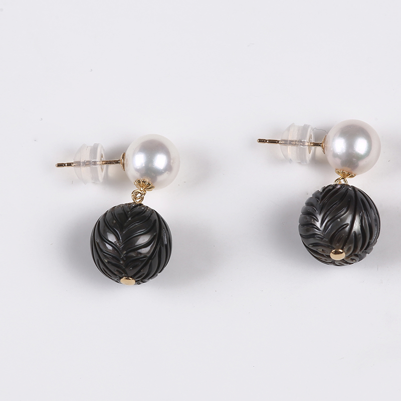 Fashion Jewelry Natural Pearl with Nice Pattern Earring