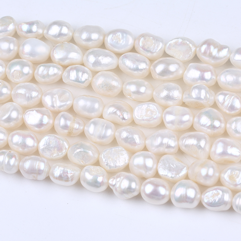 9-10mm Rare Natural Freshwatear Baroque Pearl Strand for Ladies