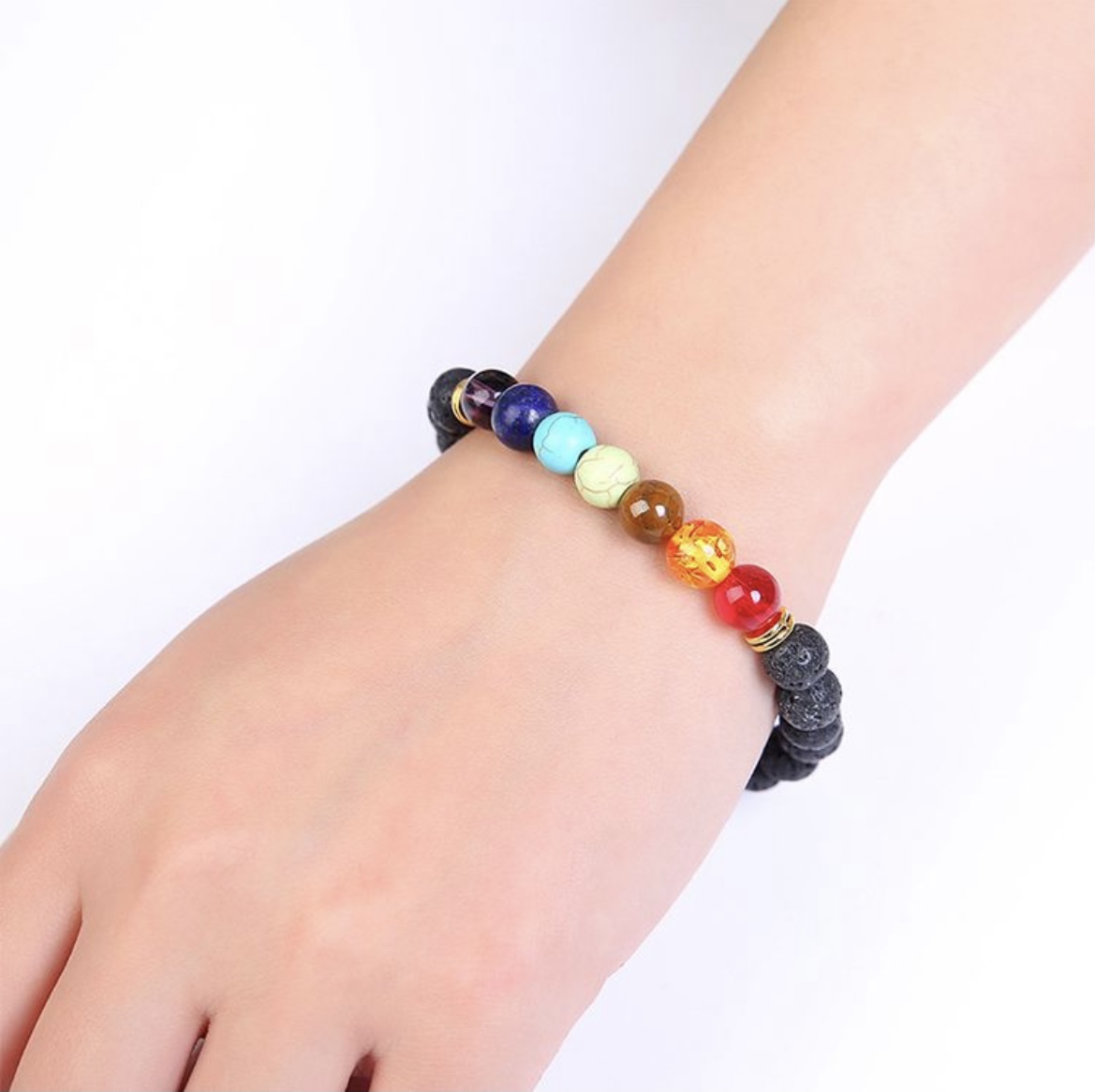 Fashion Beaded Natural Stone Seven Star Bracelet for Gift