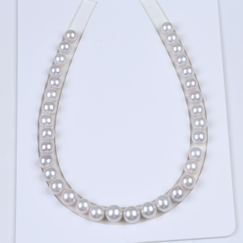 10-13mm Graduated White Edison Pearl for Chunky Necklace