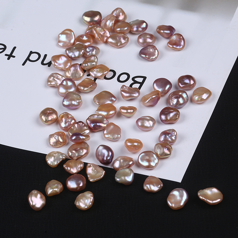 Natural Pink Purple Color Keshi Pearl Loose Bead for Jewelry Design
