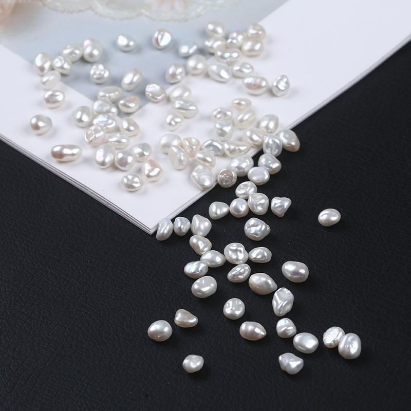 White Color Keshi Pearl Loose Freshwater Pearl for Jewelry