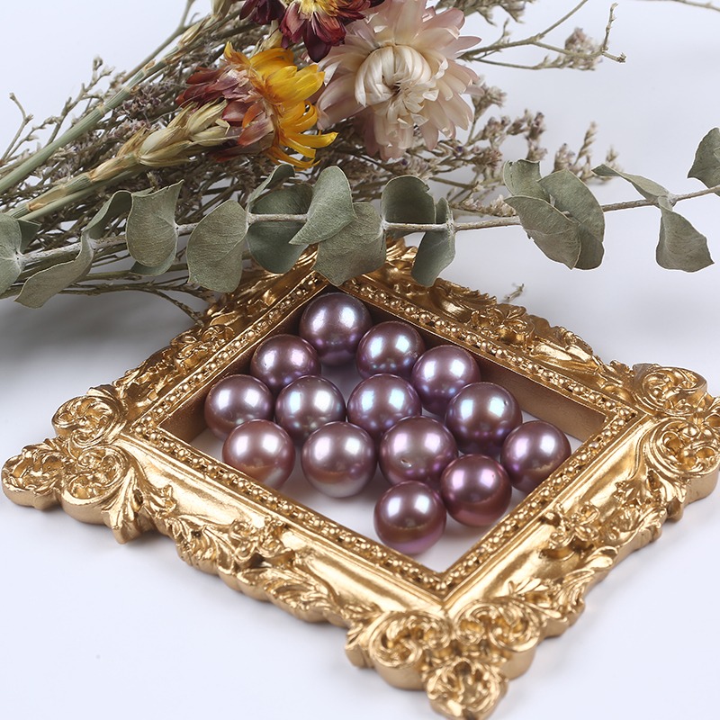 12-13mm AAA High Quality Purple Edison Pearl For Earrings And Pendant