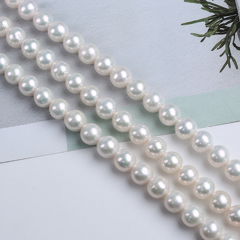 10-12mm White Color Round Edison Pearl Freshwater Pearl