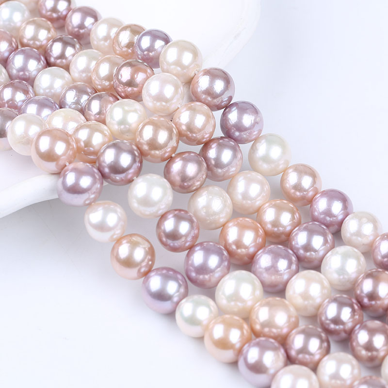 11-14mm Enhanced Multi Color Edison Pearl Strand for Jewelry