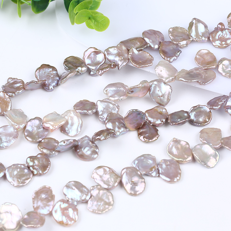 11-16mm Natural Purple Freshwater Keshi Pearl for DIY