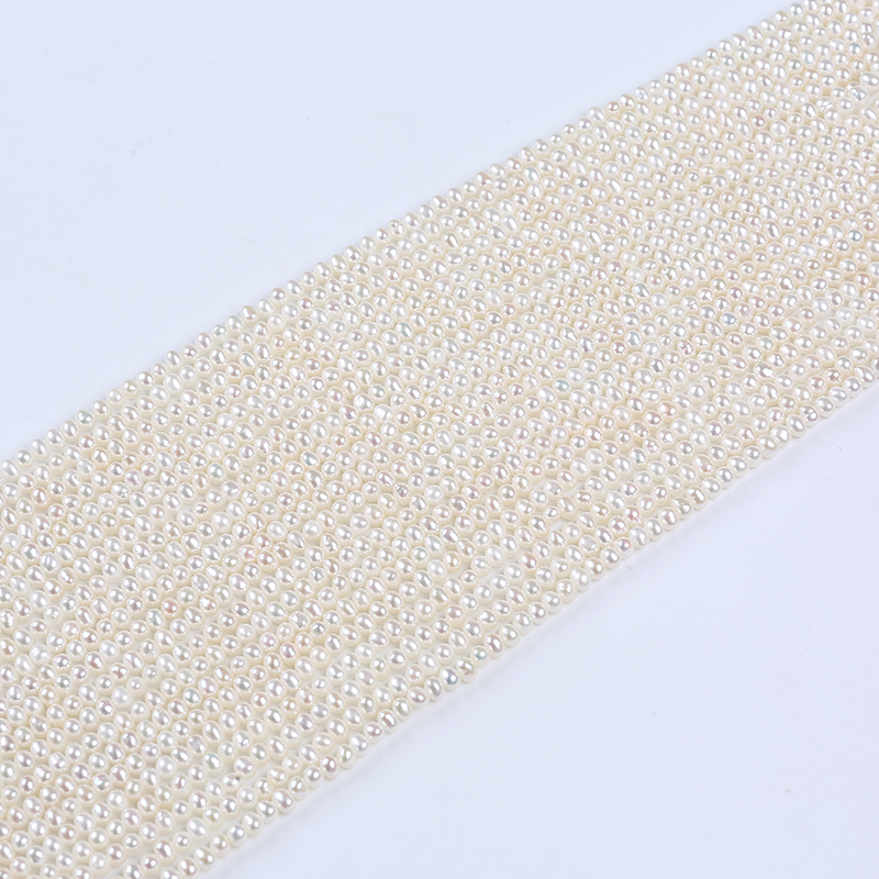 3-4mm Small Necklace Potato Pearl for Jewelry