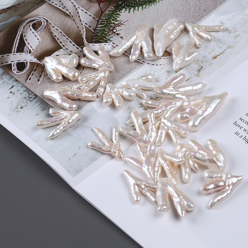 Fashion Jewelry Genuine Freshwater Irregular Pearl for White Pendant